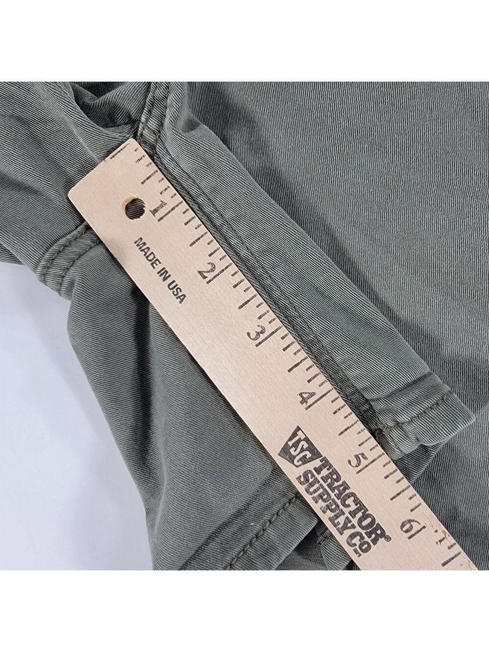 NWT American Eagle Midi Low Rise Green Twill Shorts Women's 4 Super Stretch X - Picture 8 of 11